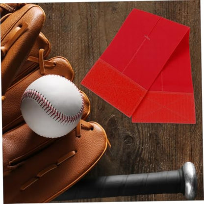 Baseball Glove Wrap Band Elastic Softball and Baseball Glove Strap for Secure Fit Ventilated Design - color: Red
