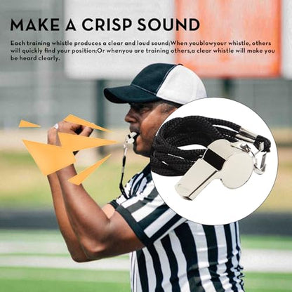 VKT 8Pcs Football Referee Accessories Set 1 Throw Down Single Bean Bag 2 Yellow Penalty Flags 1 Stainless Steel Whistle for Soccer Ref Umpire Coaches Halloween