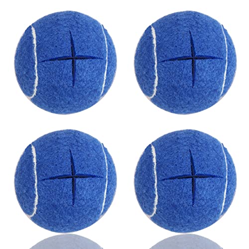 Premium Precut Tennis Balls Walkers 4 Pcs Balls with Precut Opening for Easy Installation,Walker Accessories for Seniors Fit Most Walkers,for Furniture Legs and Floor Protection
