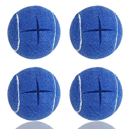 Premium Precut Tennis Balls Walkers 4 Pcs Balls with Precut Opening for Easy Installation,Walker Accessories for Seniors Fit Most Walkers,for Furniture Legs and Floor Protection
