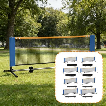 Generic Portable Pickleball Net with Storage Bag, Heavy-Duty, Ideal for Training, Tournaments, Garden Or Garage. - size: Stainless Steel 3.1m