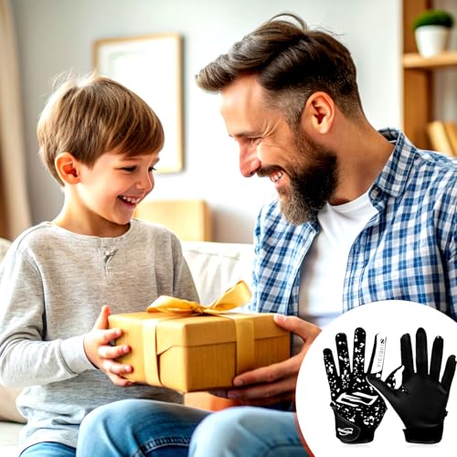 Youth Baseball Batting Gloves, Super Grip Kids Teeball & Softball Gloves for Boys & Girls - color: Black/White, size: Youth XS/S(5.5in-6in)