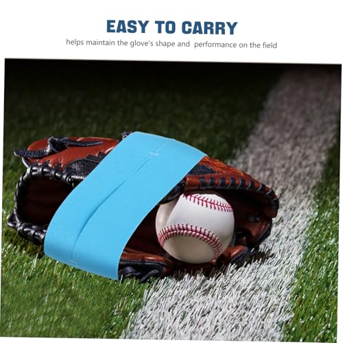 Baseball Glove Wrap Band Elastic Softball and Baseball Glove Strap for Secure Fit Ventilated Design - color: Sky-blue