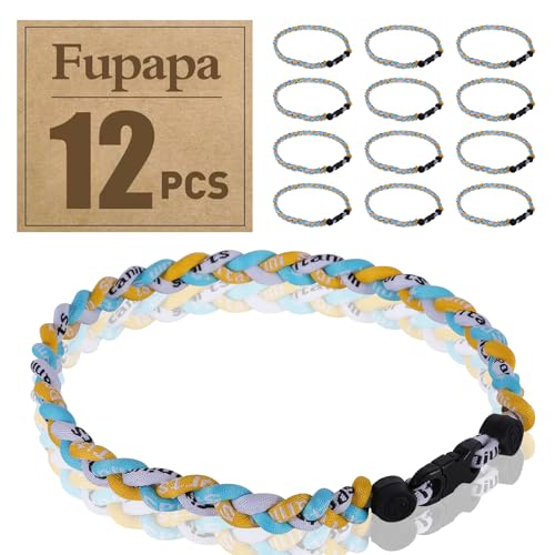 Premium 12Pack Baseball Necklaces, Multi-Color 18inches Sports Necklaces, Ideal for Baseball Team Gifts, Party Favors, Sports Parties - color: Lt_Blue Yellow White