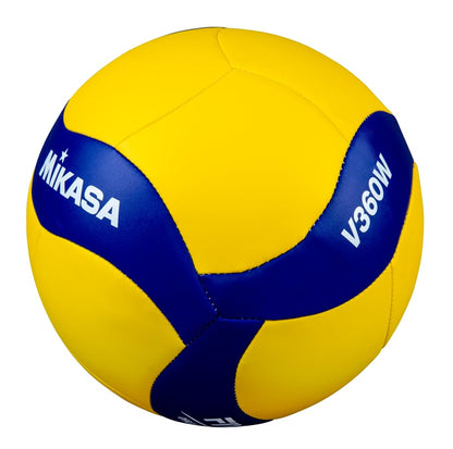 Mikasa Indoor Volleyball V360W Soft Material and for Practice (Blue/Yellow)