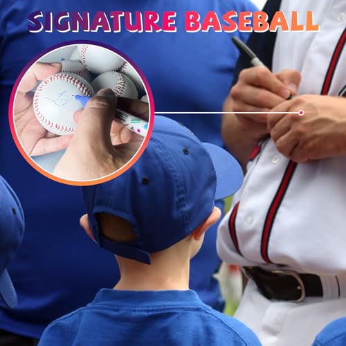 Youth 12U Soft Leather Baseballs - 24 Count Practice & Game Balls, Official Size & Weight, Durable Baseball Bucket with Carry Handle for Team Training & Recreational Use