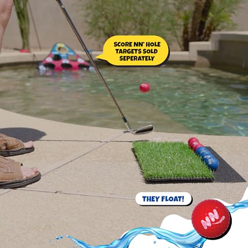 2X Non-Slip Golf Mats & 8X Foam Golf Balls ONLY | Targets NOT Included | CHIP NN' Hole Golf Meets Cornhole Game Mode | Golf Meets Cornhole Game for Backyard, Indoors, Beach, Pool Side