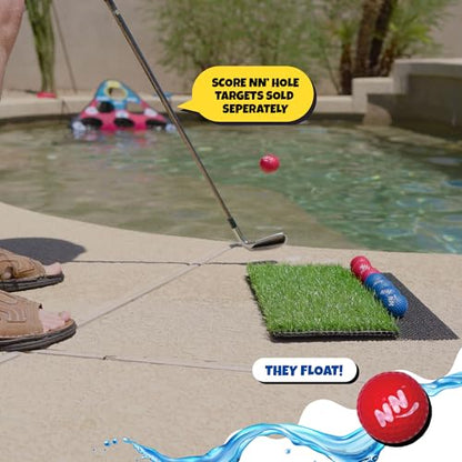 2X Non-Slip Golf Mats & 8X Foam Golf Balls ONLY | Targets NOT Included | CHIP NN' Hole Golf Meets Cornhole Game Mode | Golf Meets Cornhole Game for Backyard, Indoors, Beach, Pool Side
