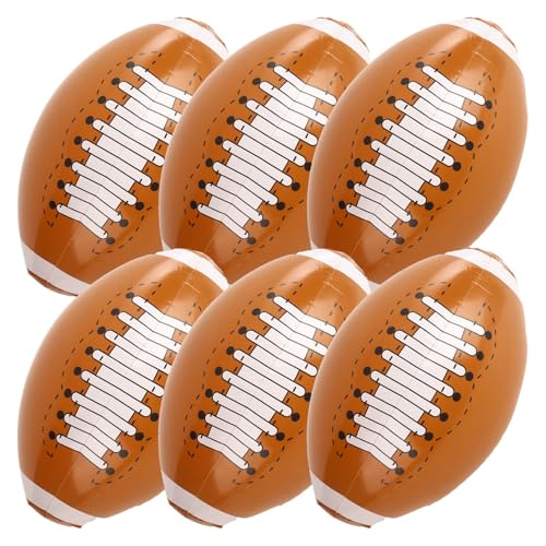 Shindel Inflatable Beach Balls, 12 Inch Large Blow Up Footballs Pool Toys for Party Supplies Decorations for Kids Birthday Summer Beach Water Games