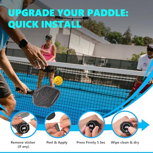 Pickleball Paddle Cap Weights – Weighted End Cap Counterbalance Set | Improves Balance, Control & Stability | Personalized Feel