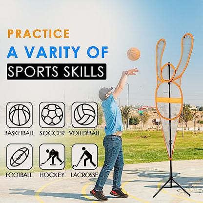 MR Dummy Defender, Height Adjustable Training Mannequin, Portable Defender Practice Dummy for Basketball, Volleyball, Soccer and Football