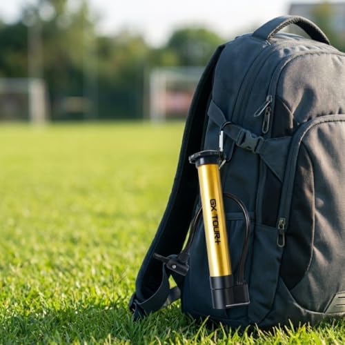 Ball inflator with moisten Needles. Easy to Operate and Kid Friendly. Basketball, Football, Soccer and Much More. Durable Metallic case.
