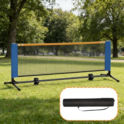 Generic Portable Pickleball Net with Storage Bag, Heavy-Duty, Ideal for Training, Tournaments, Garden Or Garage. - size: Iron Alloy 6.1m