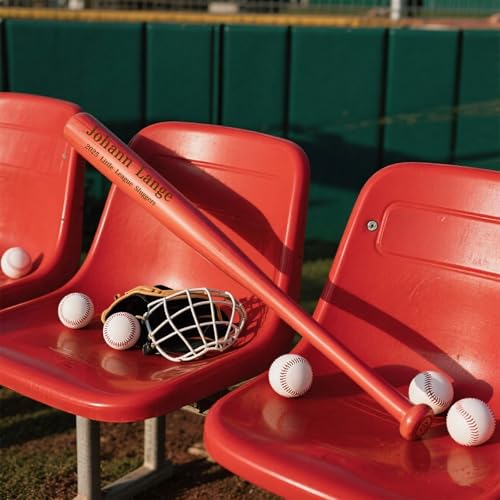 Personalized Mini Baseball Bats Custom Baseball Bat Wood 18inch Tee Ball Coach Team Training Games Engraved Gift