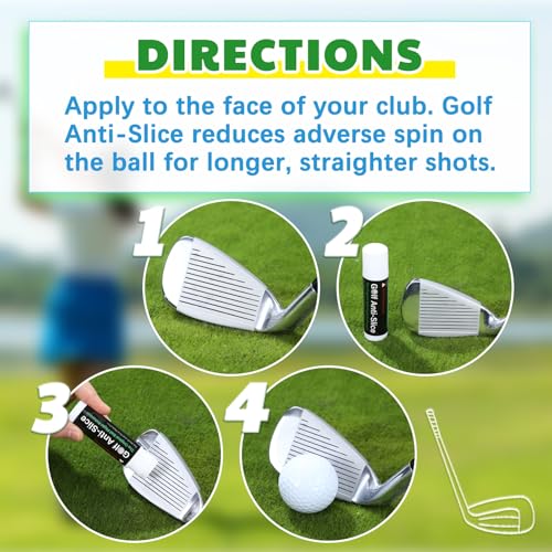 Halloscume 4 Pcs Golf Anti-Slice Anti-Slick Stick Compound for Clubs Boosts Distance and Increases Accuracy Gift for Golfer Supply - style: Classic Style