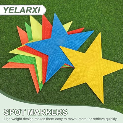 Spot Markers, Star Arrow Poly Spot Marker for Agility Training Floor Dots Non-Slip PE Equipment