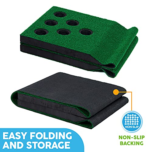 MD Sports Big Sky Putting Green Golf Training Games Pong Style, Perfect for Golf Game Practice - style: 8 Ft. Golf Putting Game