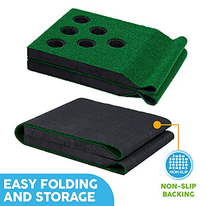 MD Sports Big Sky Putting Green Golf Training Games Pong Style, Perfect for Golf Game Practice - style: 8 Ft. Golf Putting Game