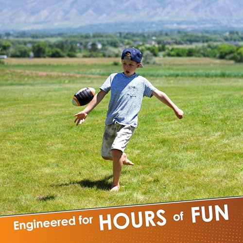 BOSS Foam Football - Toddler Junior Football for Kids - Each Quality Kids Football is 9” – Soft, Small Football Youth - color: Orange