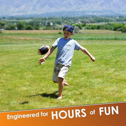 BOSS Foam Football - Toddler Junior Football for Kids - Each Quality Kids Football is 9” – Soft, Small Football Youth - color: Orange