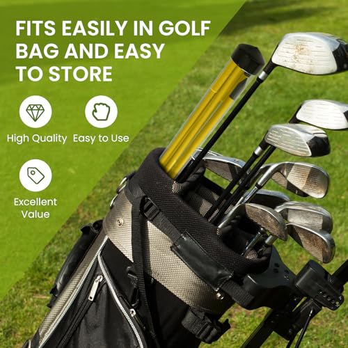 FINGER TEN Golf Alignment Sticks Rods Swing Trainer Tools 43 Inch 2 Or 3 Pack, Fits in Golf Bag Tour Stickers Practice Training Aid - color: 3 Pack Faint Yellow