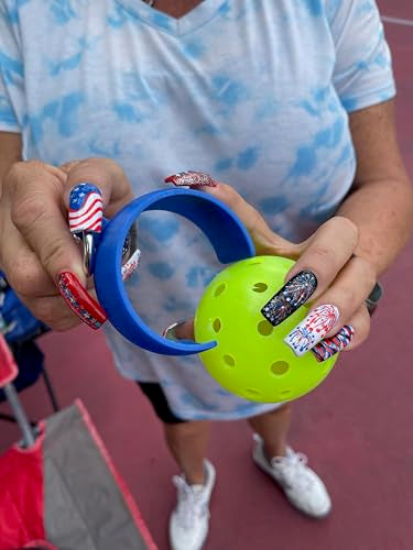 Pickleball Holder | Easily Attach Pickleballs | Ultimate Gift | 2-Pack - color: Blue