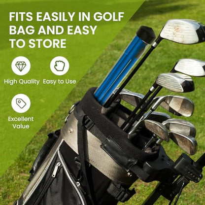 FINGER TEN Golf Alignment Sticks Rods Swing Trainer Tools 43 Inch 2 Or 3 Pack, Fits in Golf Bag Tour Stickers Practice Training Aid - color: 2 Pack Navy