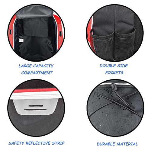 WOLT Youth Baseball Bag - Bat Backpack for Baseball, T-Ball & Softball Equipment & Gear, Bat & Glove Holder, Large Main Compartment for Helmet & accessories, Separate Shoes Compartment, Fence Hook - color: Red
