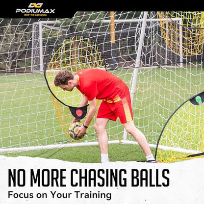 Soccer Goal Target Net with Highlighted Scoring Zones