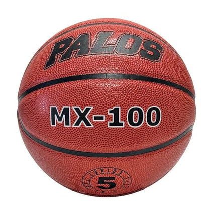 Palos Sports - MX-100 Composite Basketballs, for Kids and Adults, Indoor and Outdoor Use | Size 5, Size 6 and Size 7, Single or Set of 3 - size: Size 5 (27.5")