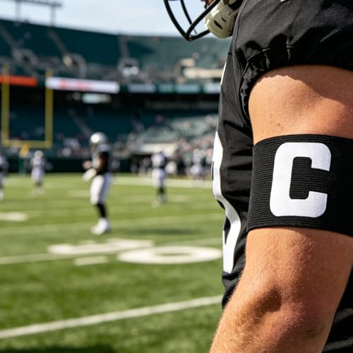 4PCS Black Captain Arm Bands for Soccer, 2 Types Adjustable Soccer Captain Armband,Elastic Captain’s Armband Training Arm Band Football for Adults and Youth Volleyball Team