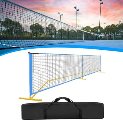 Pickleball Net Portable Pickleball Net System 22FT Regulation Practice Net Polyester Oxford Cloth Metal Construction Easy Assembly Suitable for