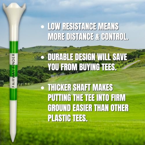 (50/150/500) Plastic Golf Tees 3 1/4 Best Golf Tees for Men, Unbreakable Golf Tees for Women, Long Golf Tees, Zero Friction Golf Tees, Tall Golf Tees Plastic Unbreakable, Reusable Golf Tee - size: 500