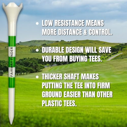 (50/150/500) Plastic Golf Tees 3 1/4 Best Golf Tees for Men, Unbreakable Golf Tees for Women, Long Golf Tees, Zero Friction Golf Tees, Tall Golf Tees Plastic Unbreakable, Reusable Golf Tee - size: 500