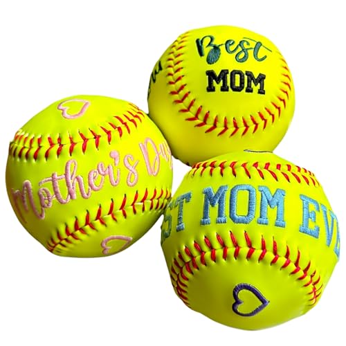 Personalized Embroidered Baseball & Softball Fathers Day Birthday Gift for Dad Custom Name Stitched Ball Senior Night Graduation Keepsake Fathers Day Birthday Coach Team Gift for Father Mother