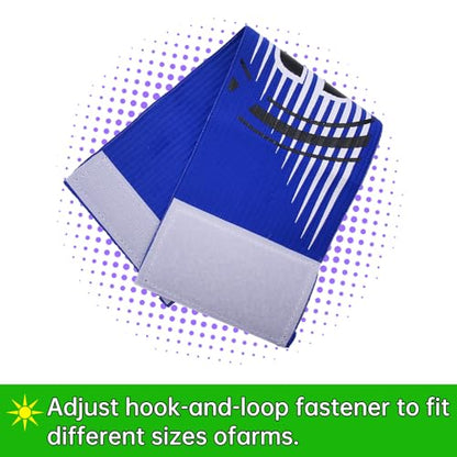 Elastic Soccer Captain Armband for Youth and Adult - size: Blue