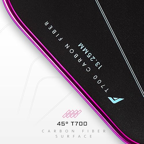 Franklin Sports PRO Pickleball Paddles – C45 Carbon Fiber Series - Official USAP + UPA Approved – Pro Player Design - color: Parris Todd | Cotton Candy, size: 13.25 mm