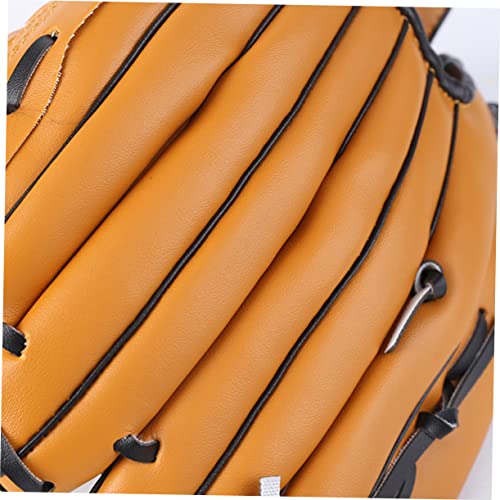 Balacoo Men's Baseball Glove Adult Size Softball Gloves Thicken Pu PVC Random Color
