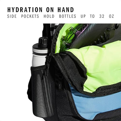 adidas Stadium 4 Soccer Backpack – Team Sports Bag with Ball Pocket, 36L - color: Light Blue/3.0