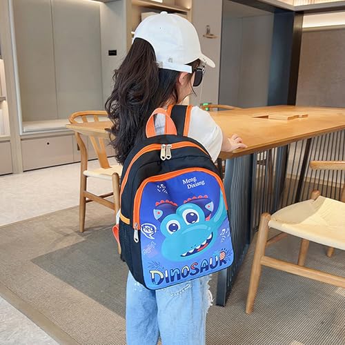 CHERUBIC Kids Toddler Cute Backpack Little Cartoon Travel Lightweight Bag Daypack For 3 Girls Boys (Dinosaur Blue) - color: Dinosaur Blue, size: Small-12"H