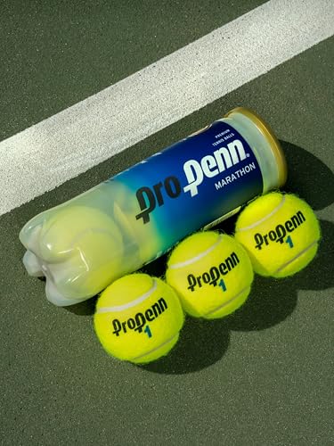 Pro Penn Marathon XD High Altitude Tennis Balls - Extra Duty Felt Pressurized Tennis Balls - 1 Can, 3 Balls - size: 1.5"