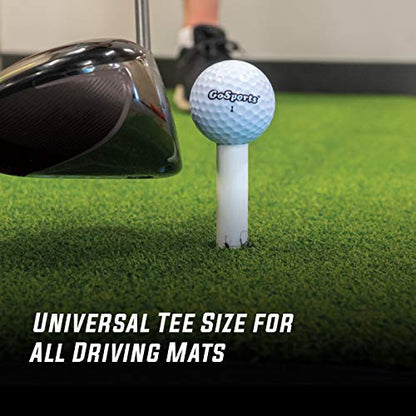 GoSports Golf Rubber Tees – Durable for High-Speed Swings, Consistent Tee Height – Indoor & Outdoor Universal Golf Mat Tees (9 Pack: 1.5", 2.25", 3.5")