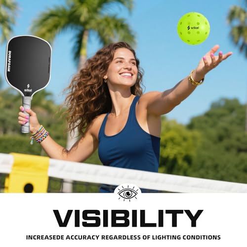 Pickleball Balls-USAPA Approved Outdoor/Indoor Pickleballs,Seamless Roto-Molded Design for Durability,Crack-Resistant 40-Hole Pickle Ball for Beginner Intermediate Pro Player,6/12/36/50/100Pack