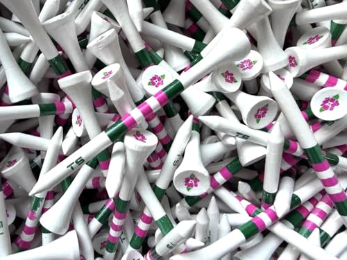 Premium Wood Golf Tees – 3¼" Durable Bamboo Performance Tees (100 Pack) – Made in USA – Bulk Value Pack - color: Magnolia Lane