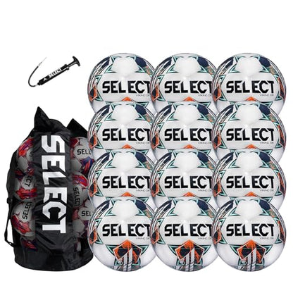 SELECT Viking DB Soccer Ball - color: White/Teal/Orange V24 - 12-Ball, size: 4