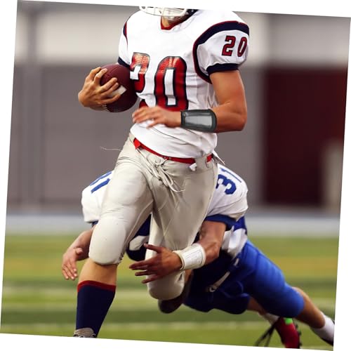 DOITOOL Football Wristband Quarterback Play Wrist Sleeve Soft Adjustable Black Tactical Sports Gear for Youth Football Training