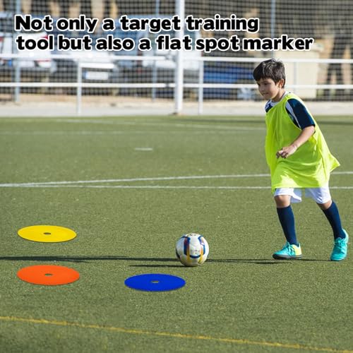 6Pcs Soccer Goal Target, Soccer Targets for Goals Training with Adjustable Straps Soccer Target for Reactive Improving Accuracy Speed Enhance Agility Speed for Baseball, Lacrosse, Hockey