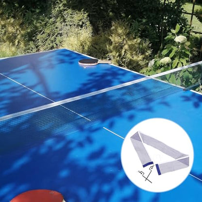 Portable Table Tennis Net with Clamp for Indoor Outdoor Training Iron Polyester Construction Easy Setup Pingpong Net Rack for Adult and Practice Sessions
