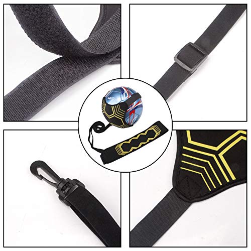Senston Soccer/Volleyball Training Belt-Fits Ball Size 3, 4, and 5-Universal Training Belt for Youth & Adult Athletes, Flexible Length Design (Durable Nylon Material) - color: yellow