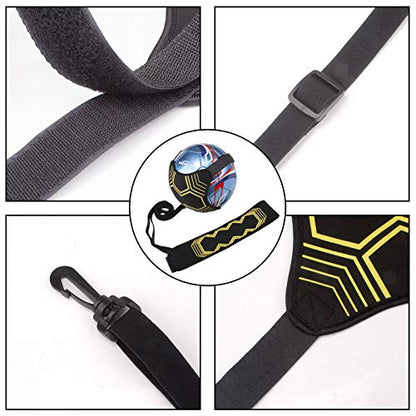 Senston Soccer/Volleyball Training Belt-Fits Ball Size 3, 4, and 5-Universal Training Belt for Youth & Adult Athletes, Flexible Length Design (Durable Nylon Material) - color: yellow